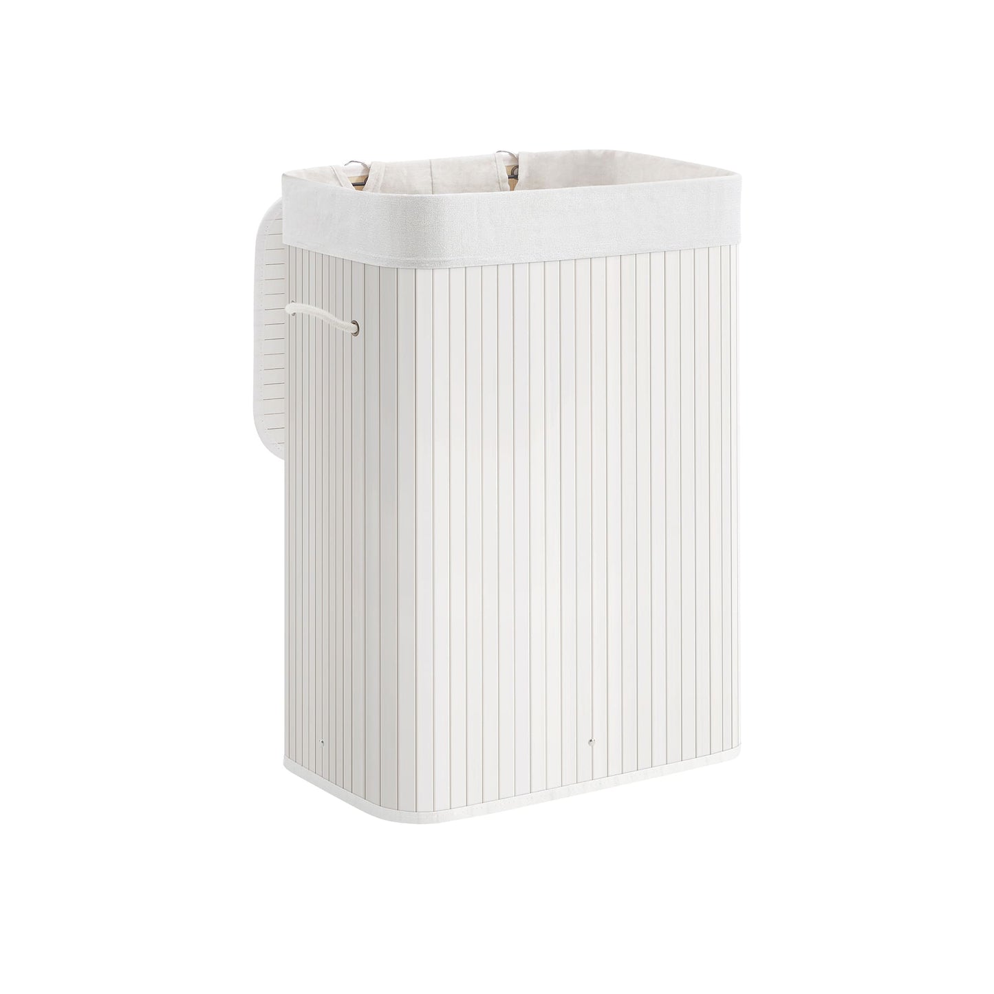 Cesta de Lavandería de Bambú, Plegable, 72l