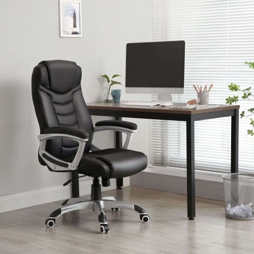 SONGMICS - Silla gaming, Silla de oficina, Silla de escritorio, Robusta, Estable y duradera, Negra
