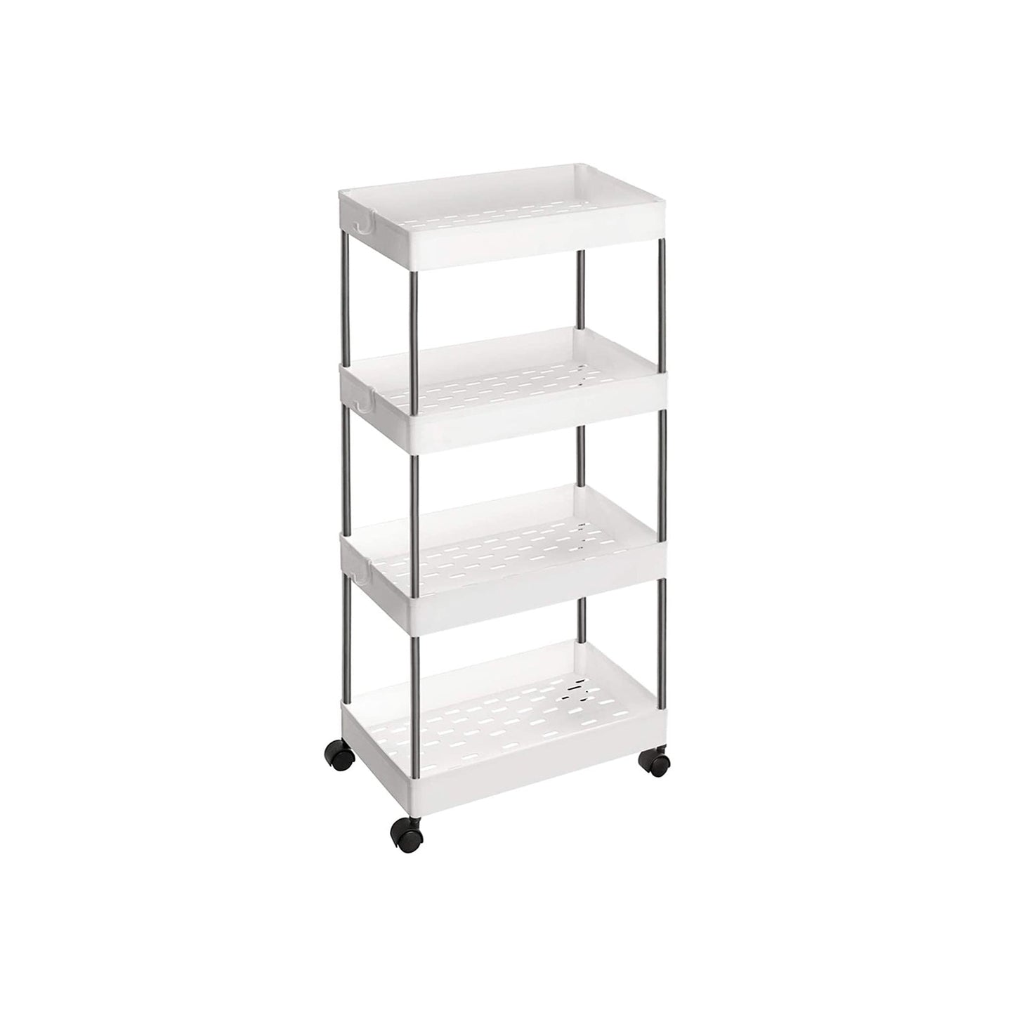 Songmics Carro de Cocina con Ruedas de 4 Niveles para Espacios Reducidos