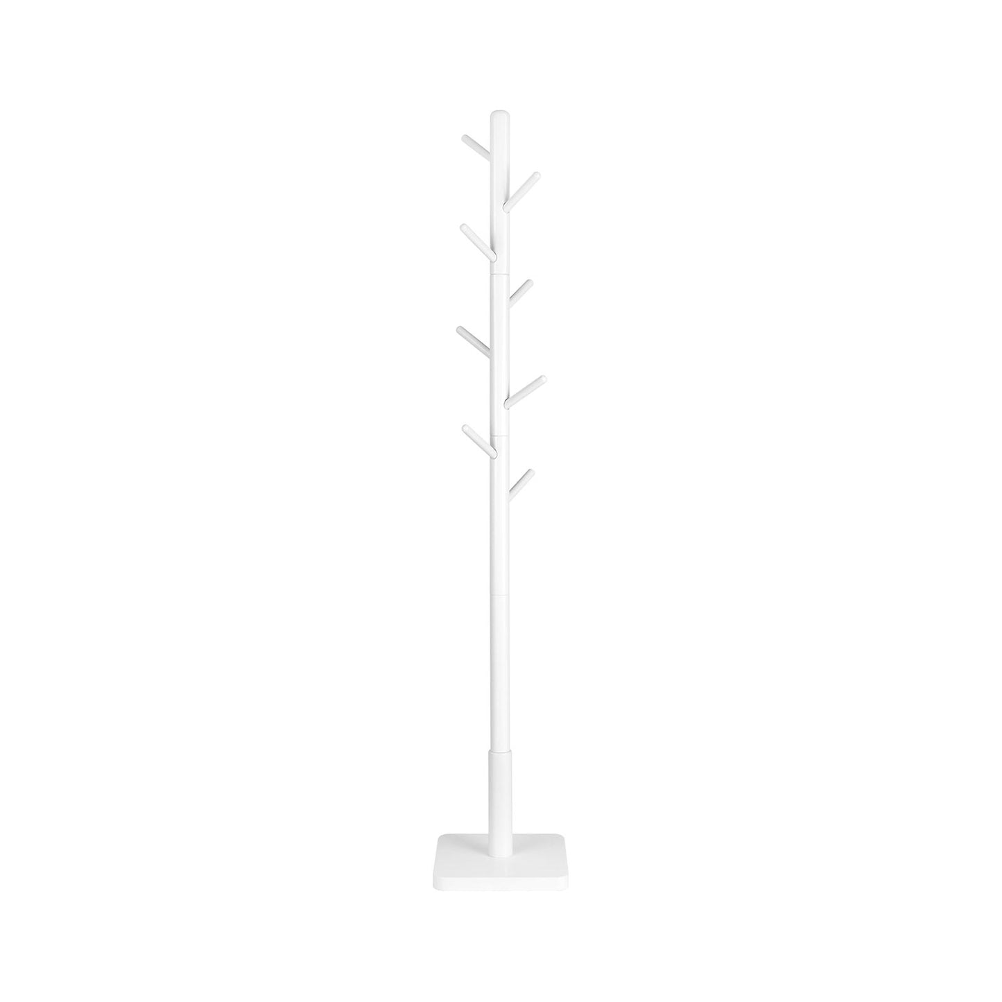 Perchero de Pie de Madera Maciza con 8 Ganchos