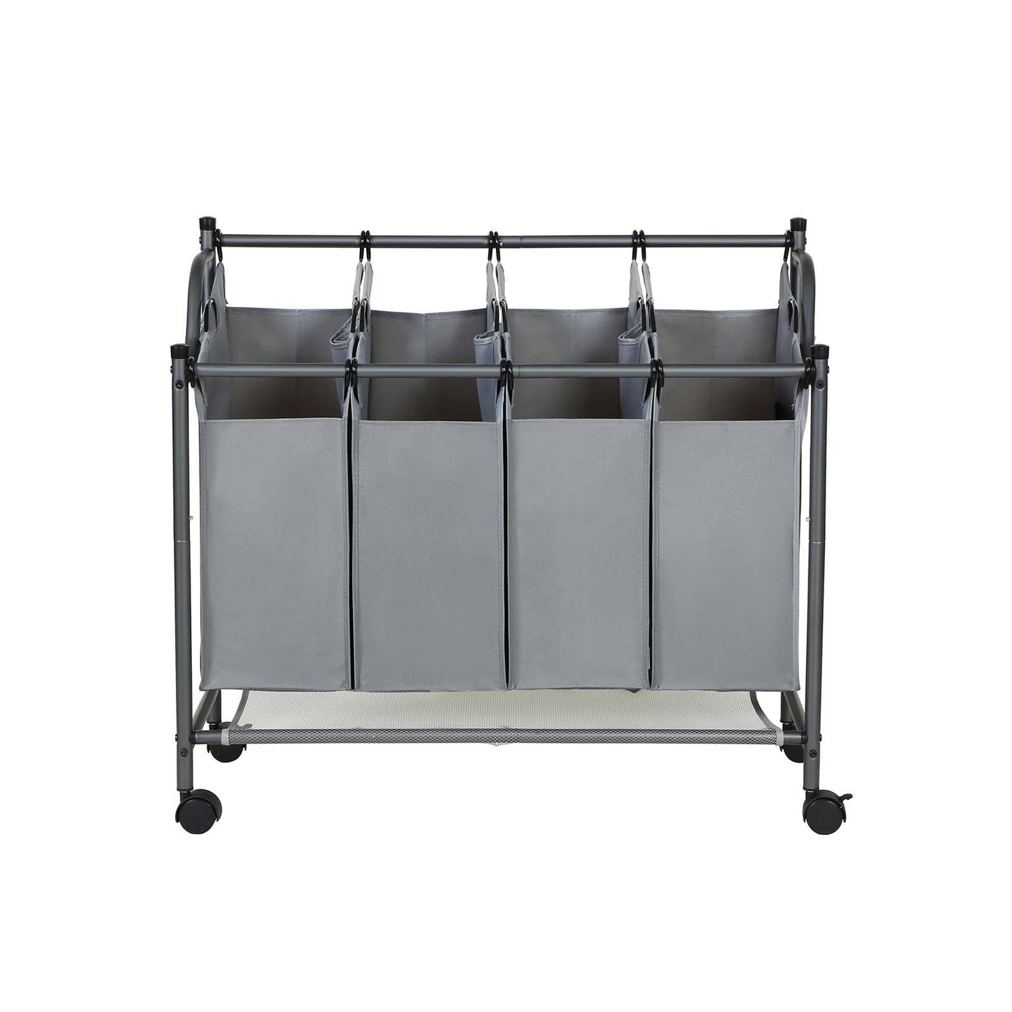 Carrito de Lavandería con 4 Bolsas Extraíbles