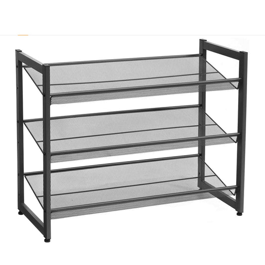 Zapatero Metálico de 3 Niveles Ajustable