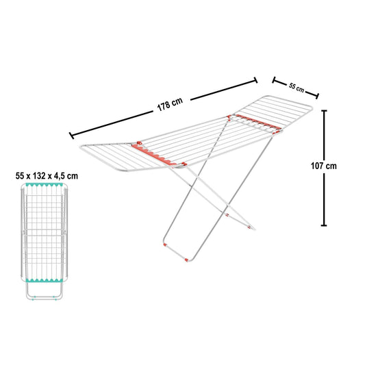 Colombo Emotion - Tendedero de ropa con alas, 20 m