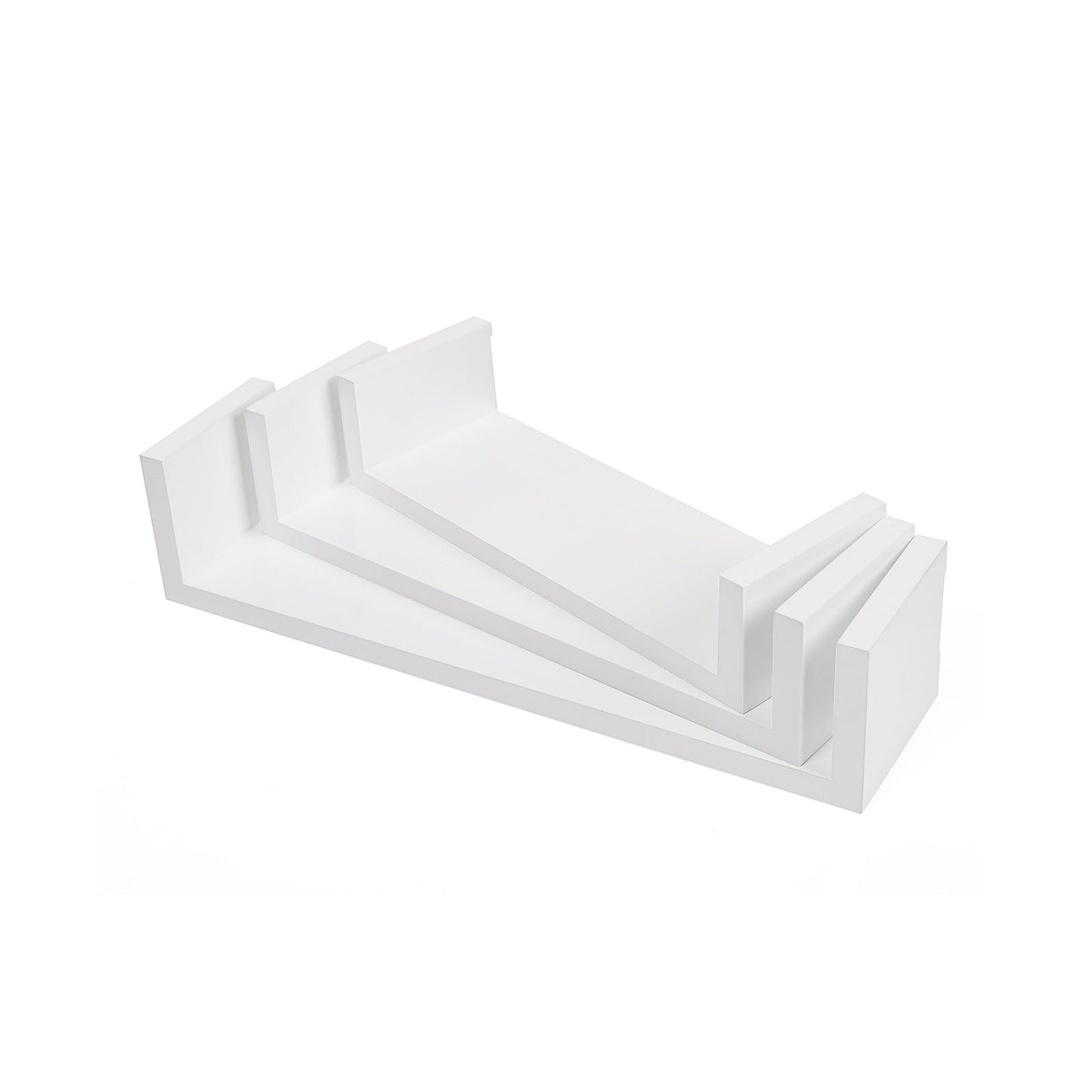 Songmics Estante de Pared, Set de 3, Blanco