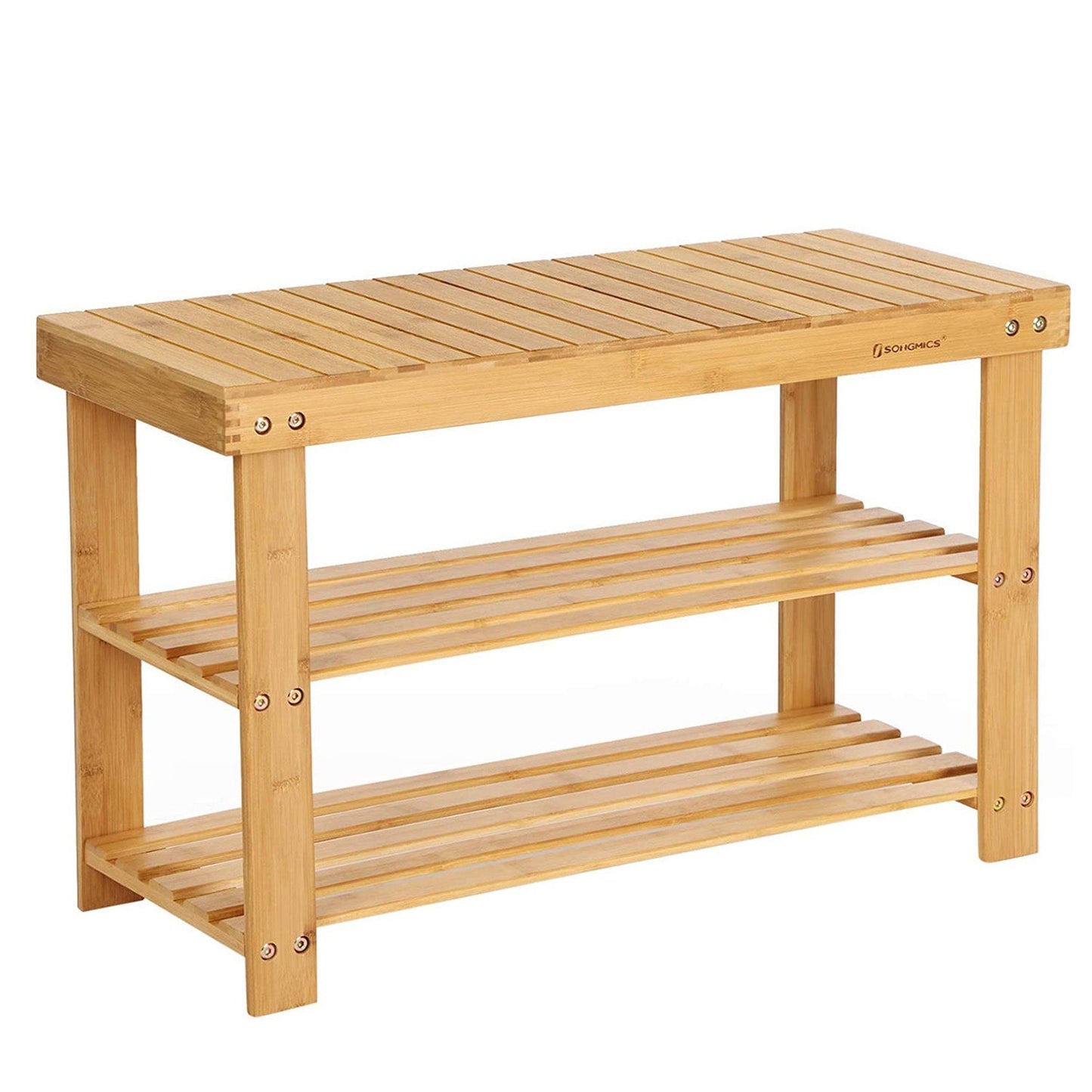 Zapatero de Bambú de 2 Niveles