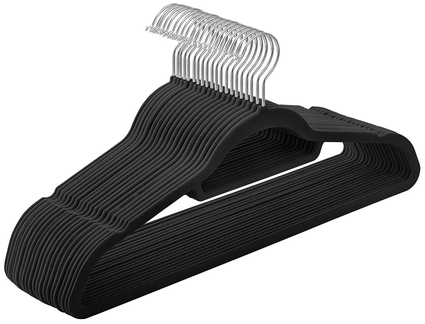 Set de 20 Perchas de Terciopelo, Antideslizantes