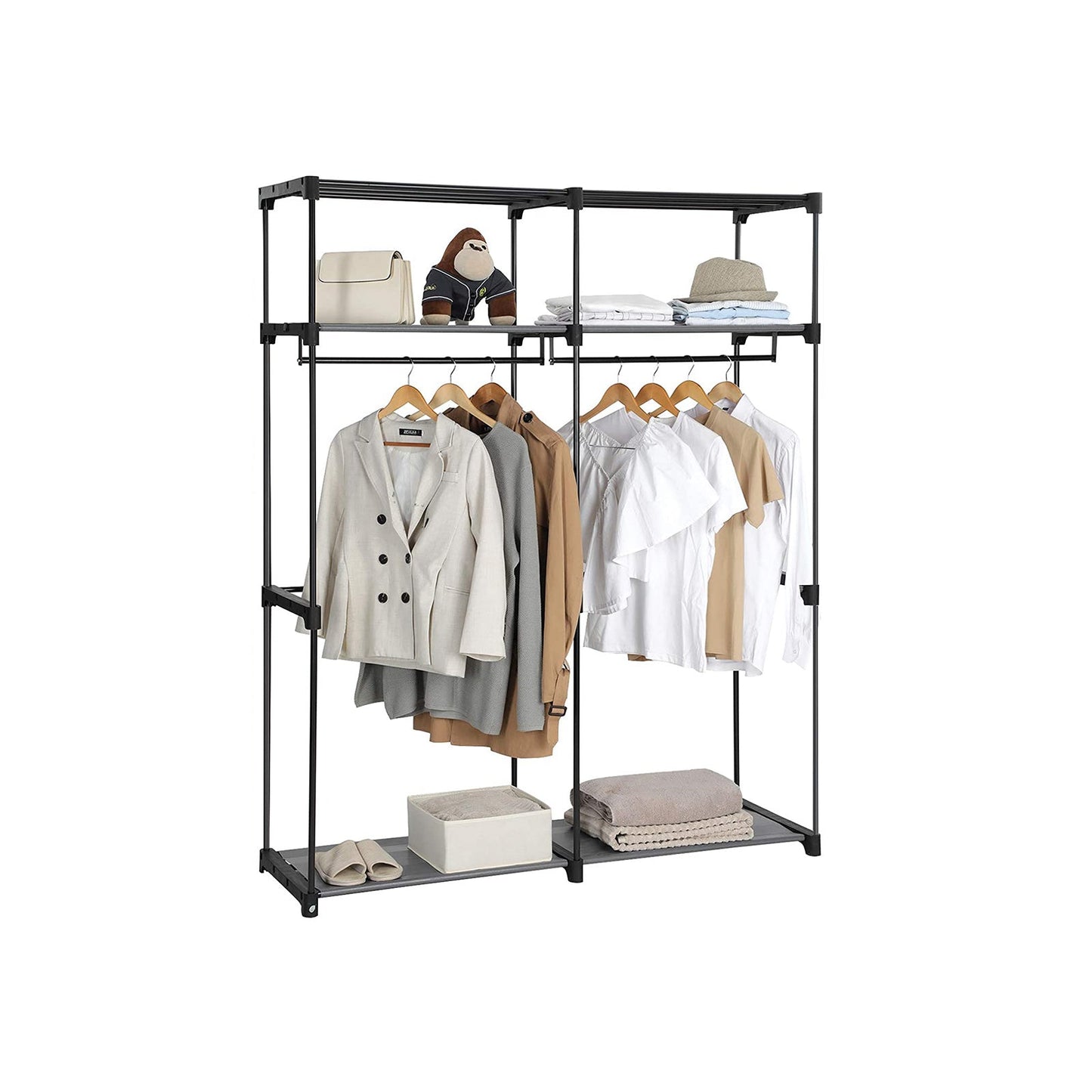 Armario de Tela Portátil, Plegable, Guardarropa para Dormitorio