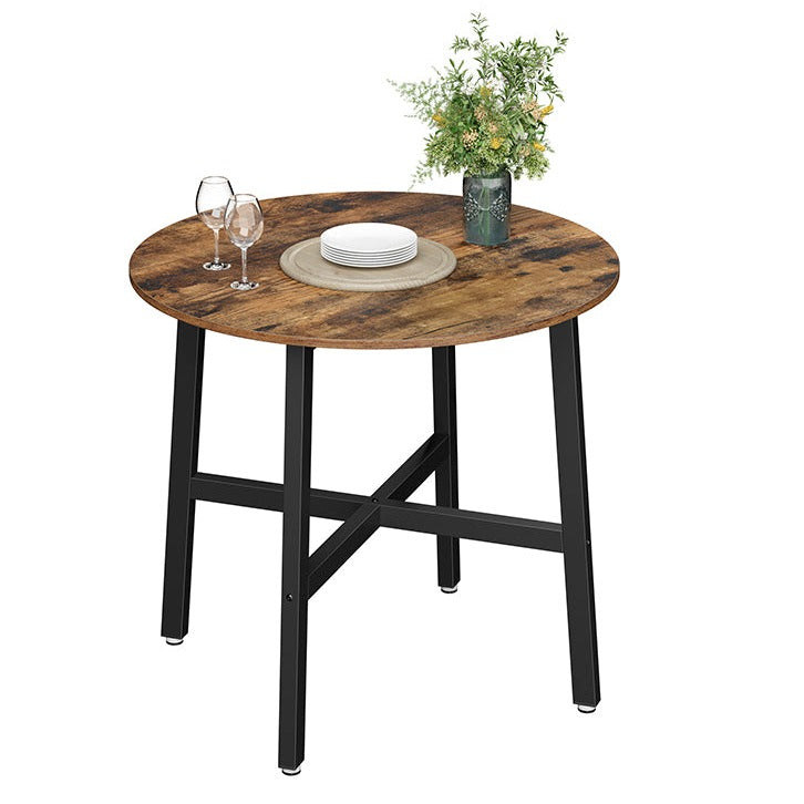 Mesa para Sala de Estar Redonda de Estilo Industrial