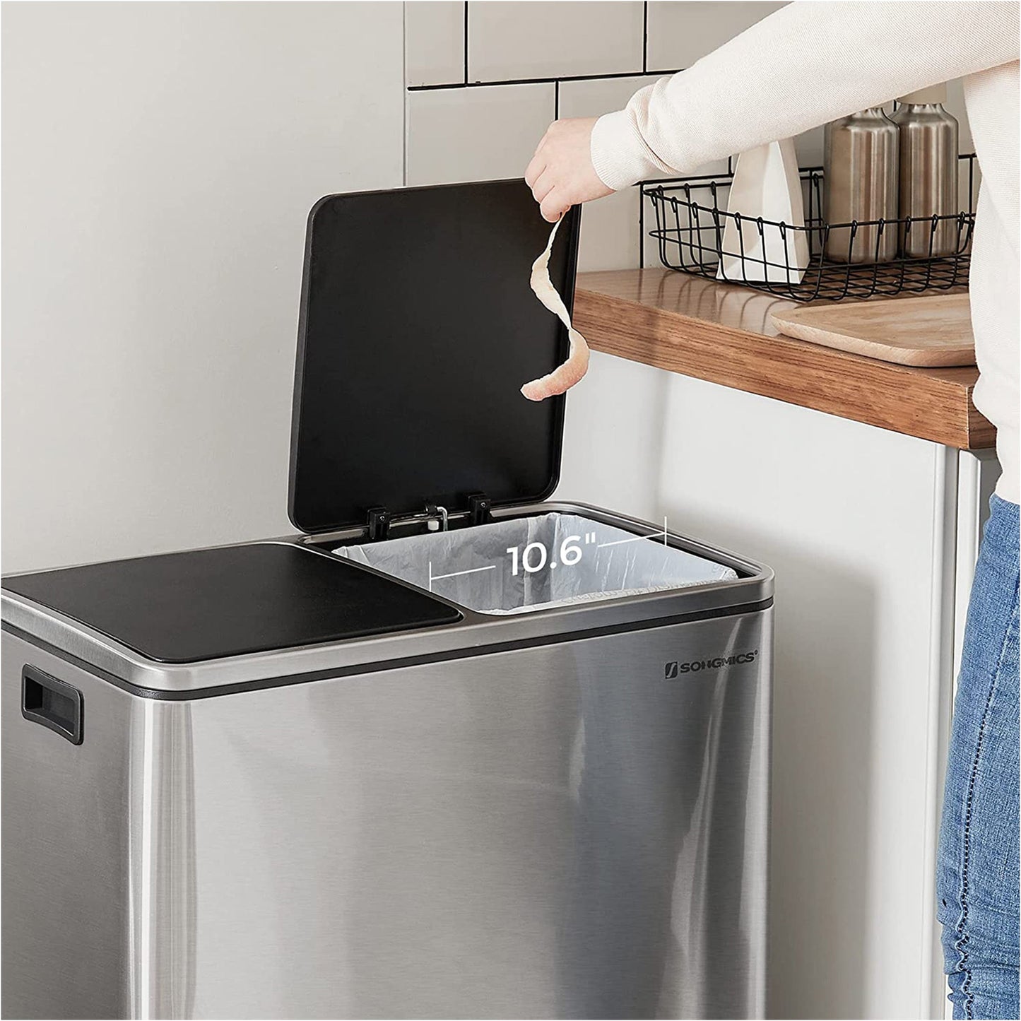 Cubo de Reciclaje con Pedal (2 x 30L)