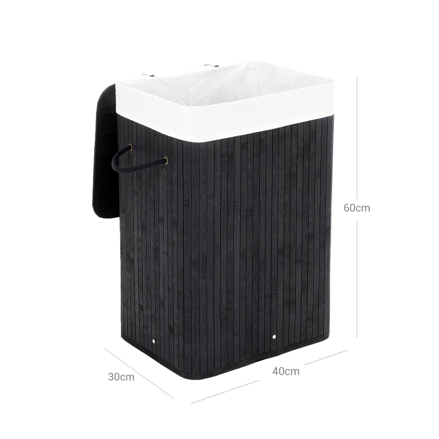 Cesto de Ropa Sucia Rectangular, 72L