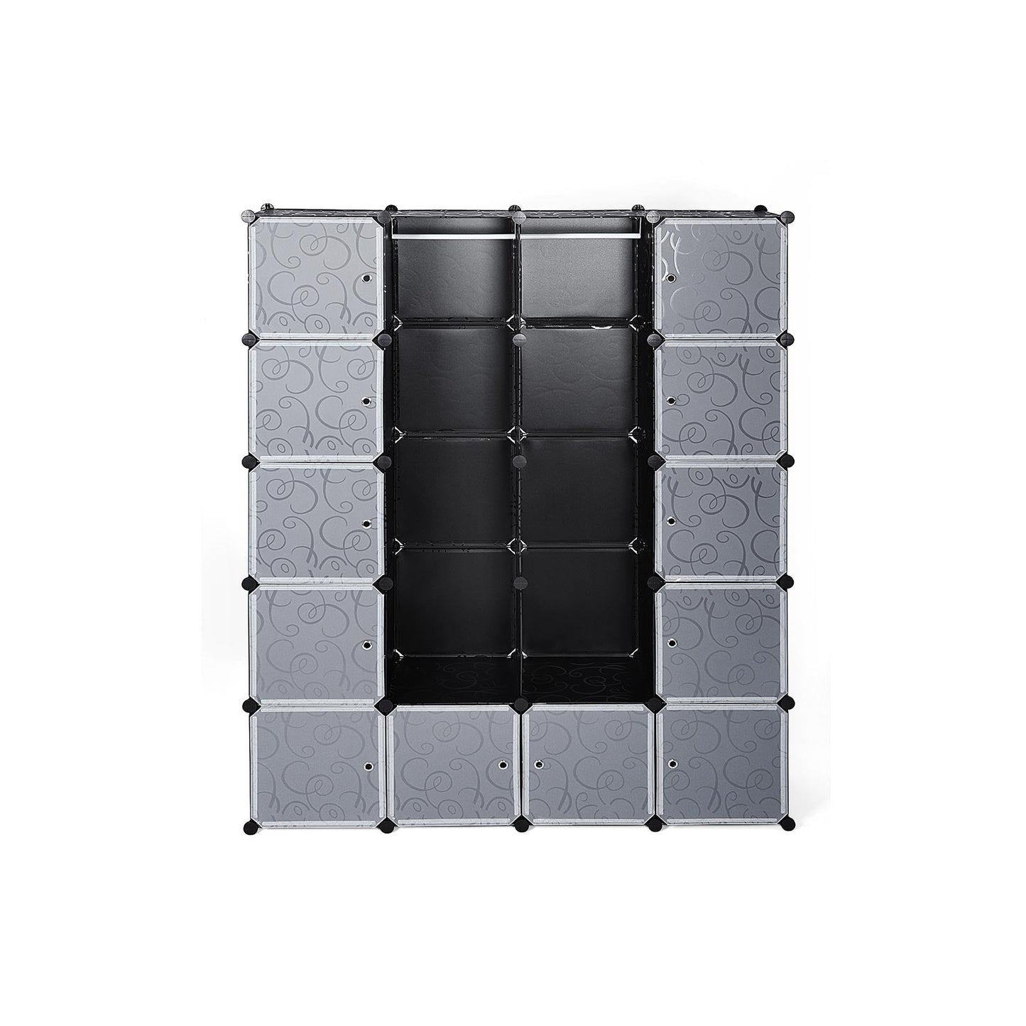 Armario de Tela, Armario de Almacenaje de Ropa, Estantería por Módulos, Estructuras de Cubo con Puerta, SONGMICS, 6