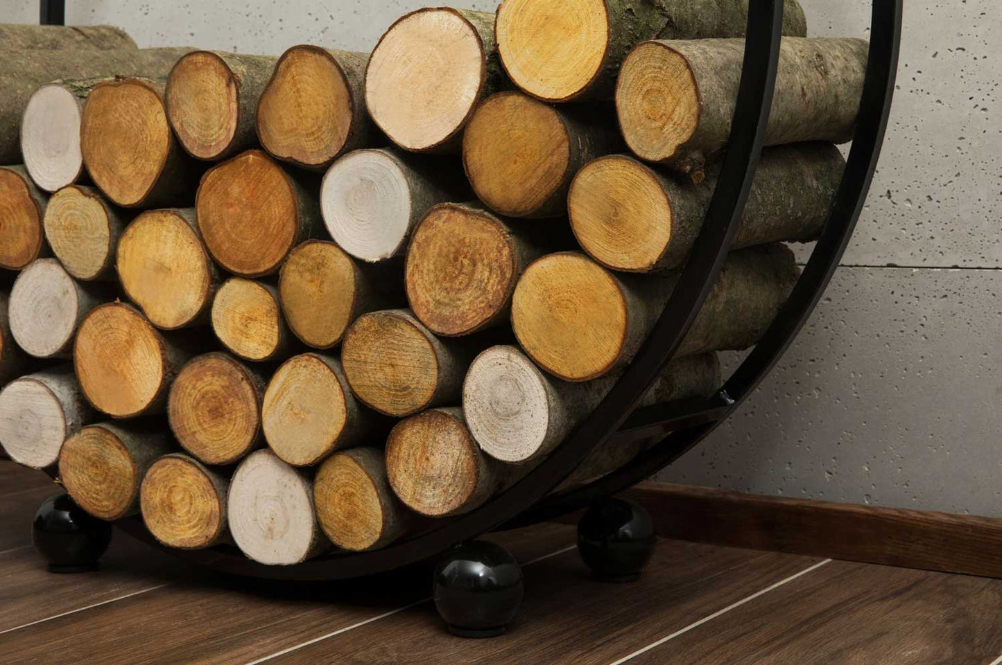 Soportes para troncos «DAISY» - 80cm, 100cm. Acabado de alta calidad, fabricado en Europa. Entrega Gratuita en España.