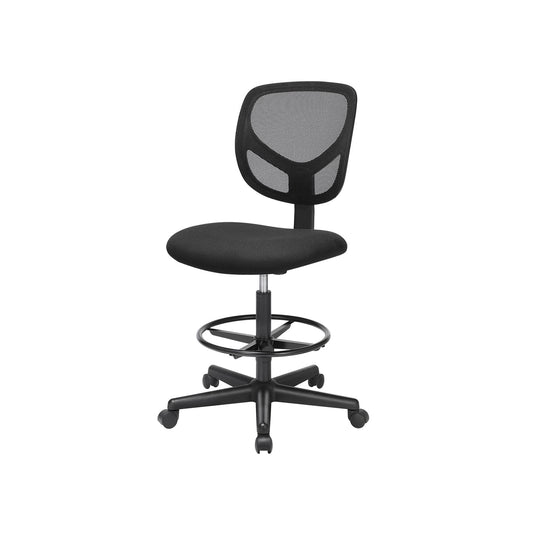 Silla de oficina, Silla de oficina ergonómica, Silla con ruedas, Silla de oficina de malla, Silla de malla - SONGMICS 1