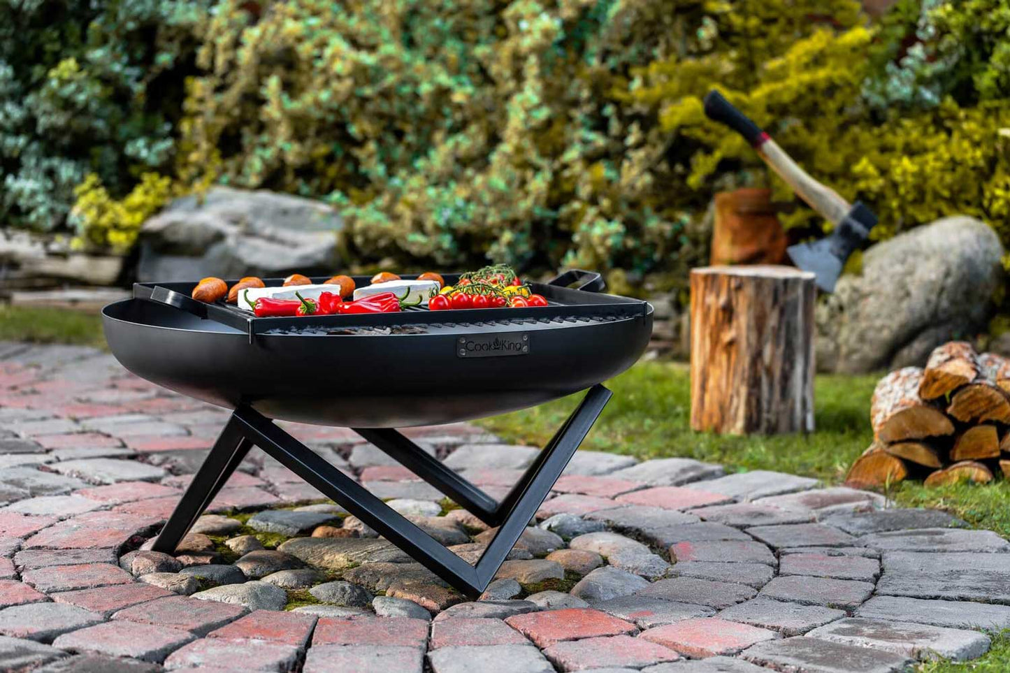 Brasero, Brasero Exterior, Brasero Jardin, Brasero de jardín «SANTIAGO» Dia. 60 cm, 70 cm, 80 cm, 100 cm, Cook King, 5