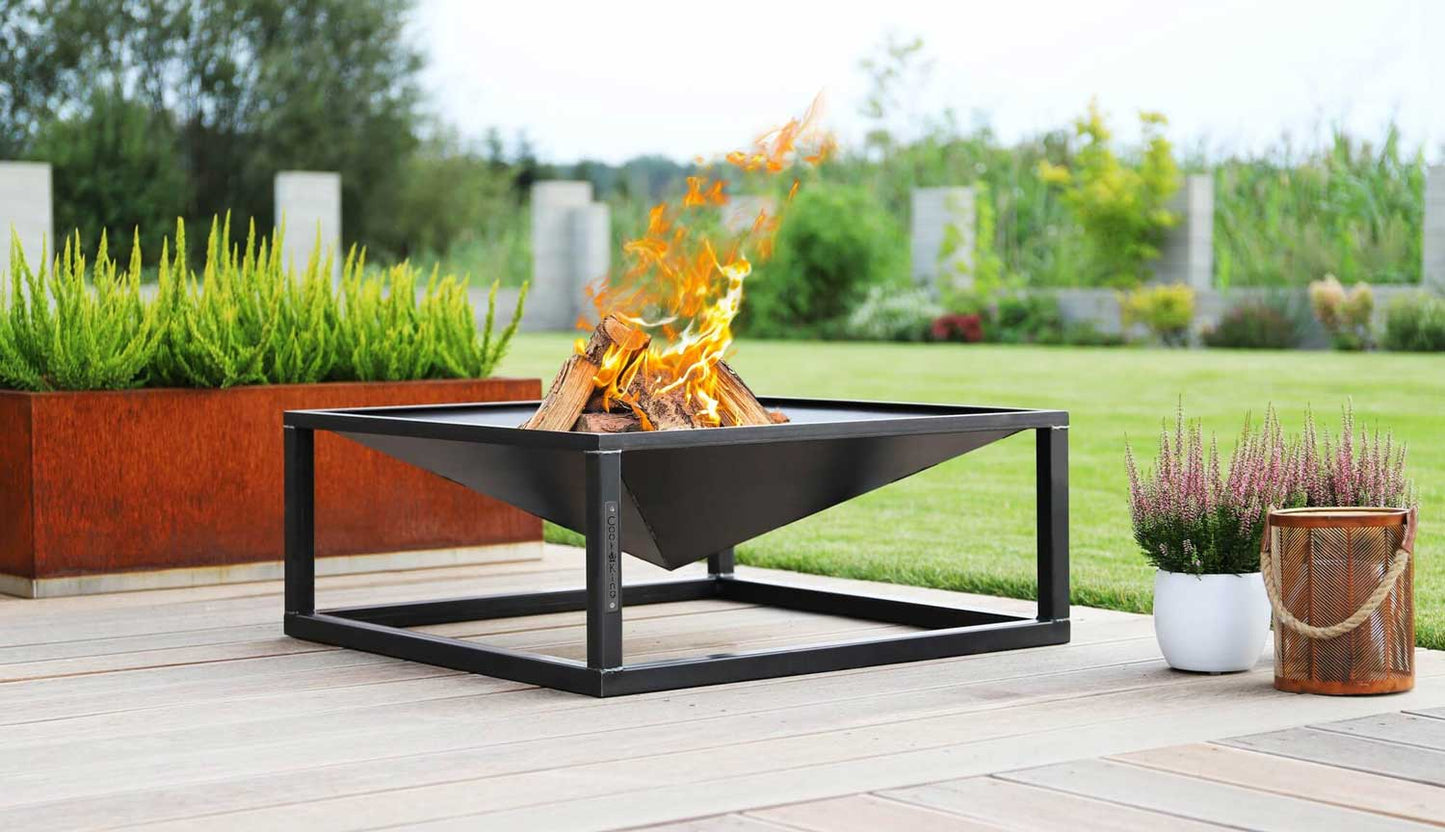 Brasero de jardín «SQUARE» 70 x 70 cm, 2