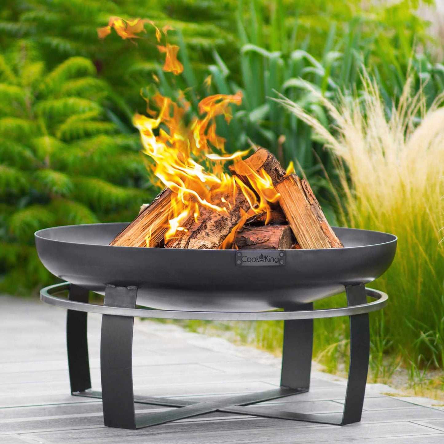 Cook King - Brasero de jardín «VIKING» Dia. 60 cm, 70 cm, 80 cm, 100 cm