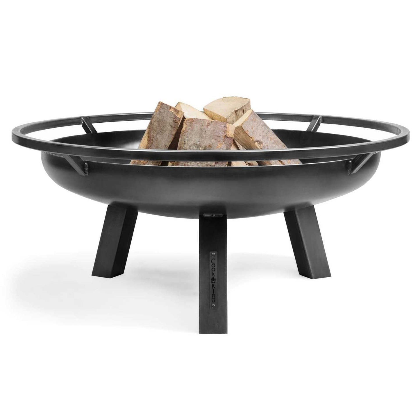Brasero, Brasero Exterior, Brasero Jardin, Hoguera Jardín, con Asas, Pozo de Fuego Fire Bowl, 100 cm, Cook King PORTO, 8