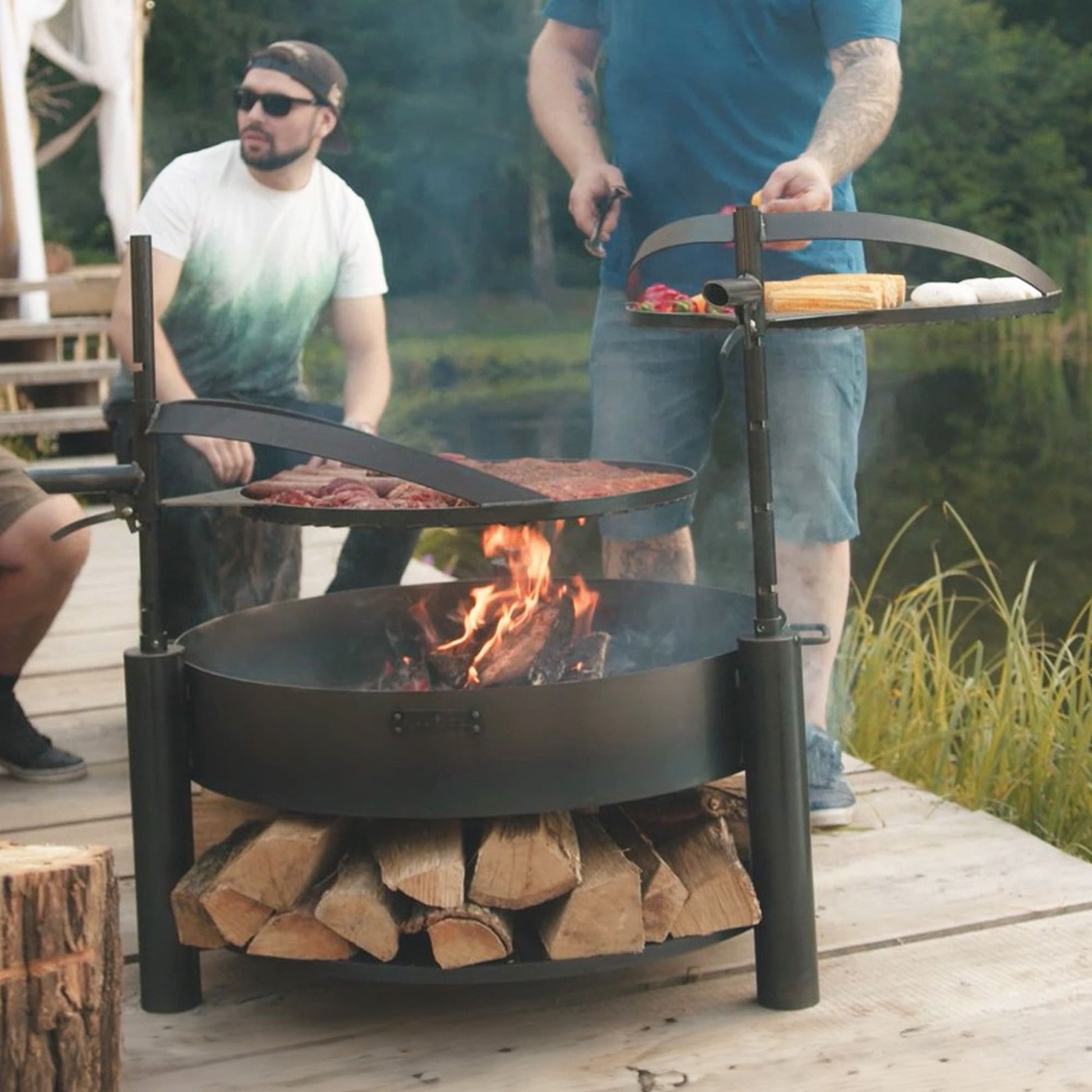 Brasero, Brasero Exterior, Ø 80 cm, Brasero Barbacoa, Cook King MONTANA X