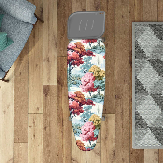 Funda Tabla Planchar, tamaño XL, 140×55 cm, 2 capas, algodón 100 % y molton, clip de fijación, Hecha en Italia, Colombo Autumn Vibes, 1