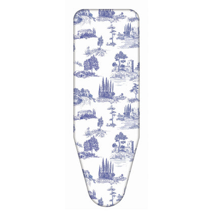 Funda Tabla Planchar, tamaño XL, 140×55 cm, 2 capas, algodón 100 % y molton, clip de fijación, Hecha en Italia, Colombo Tuscan Summer, 4