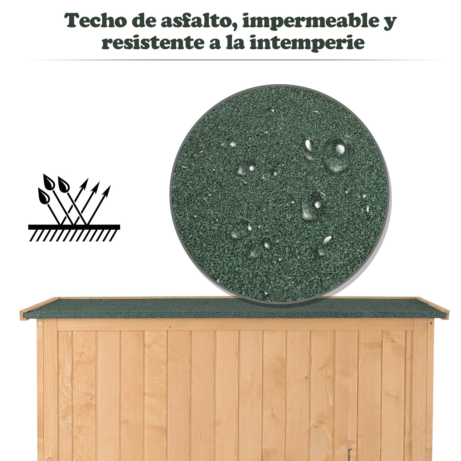 Cobertizo jardin, Caleta garden, Cabanas de madera, Cobertizo exterior, com Estates Double Puerta Ventanas Outsunny, 4