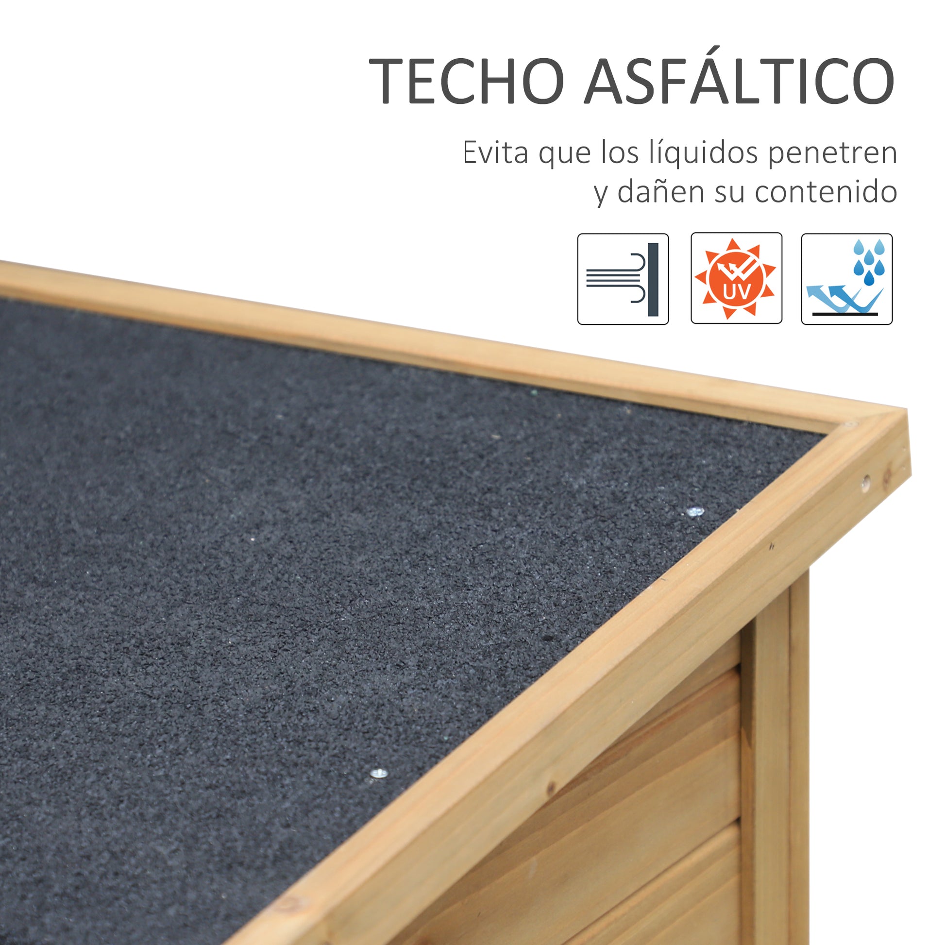 Cobertizo jardin, Caleta garden, Cabanas de madera, con 2 Estantes Interiores 2 puertas de Buena Ventilación Outsunny, 3