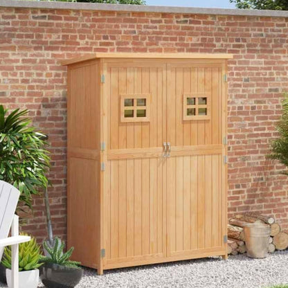 Cobertizo jardin, Caleta garden, Cabanas de madera, Cobertizo exterior, com Estates Double Puerta Ventanas Outsunny
