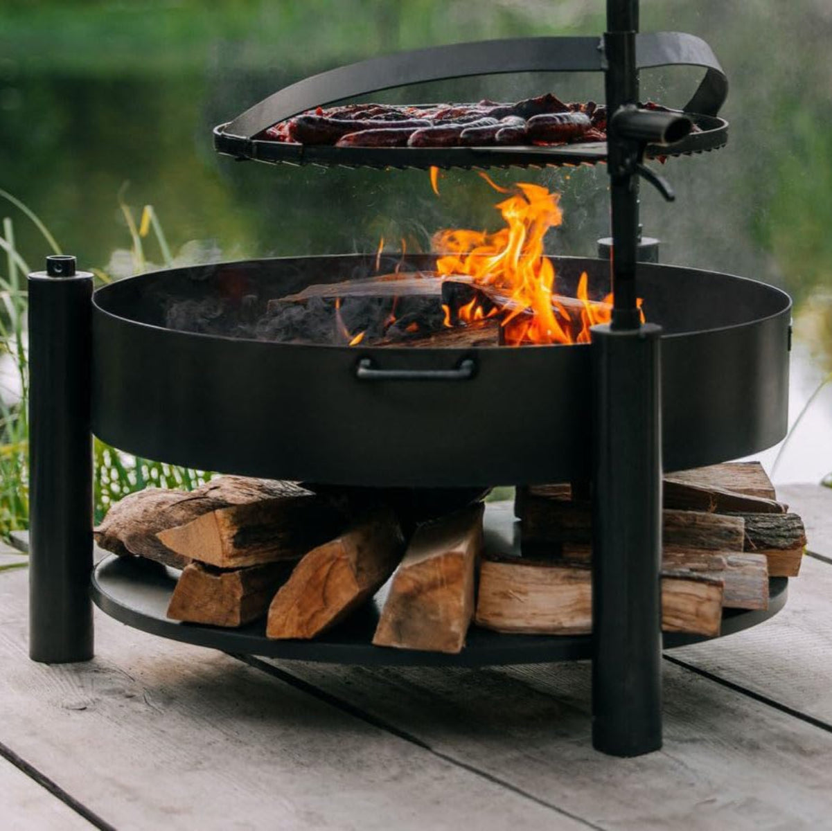 Brasero, Brasero Exterior, Ø 80 cm, Brasero Barbacoa, Cook King MONTANA X, 1