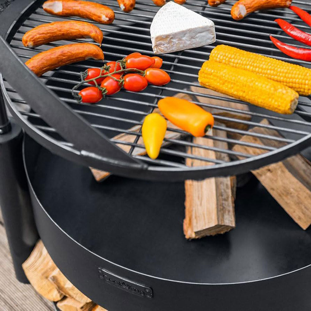 Brasero, Brasero Exterior, Ø 80 cm, Brasero Barbacoa, Cook King MONTANA X, 5