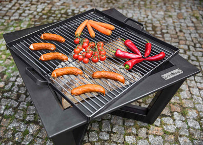 Cook King - Parrilla de acero crudo para brasero - Tamaño 44x44 cm para brasero de 60 cm | 50x50 cm para brasero de 70 cm | 58x58 cm para brasero de 80 cm, 3