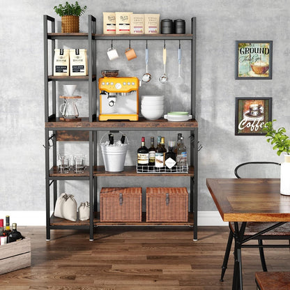 Estantería cocina, de 5 niveles, Soporte Microondas, Estante de almacenamiento de utilidad de cocina, Tribesigns, 2