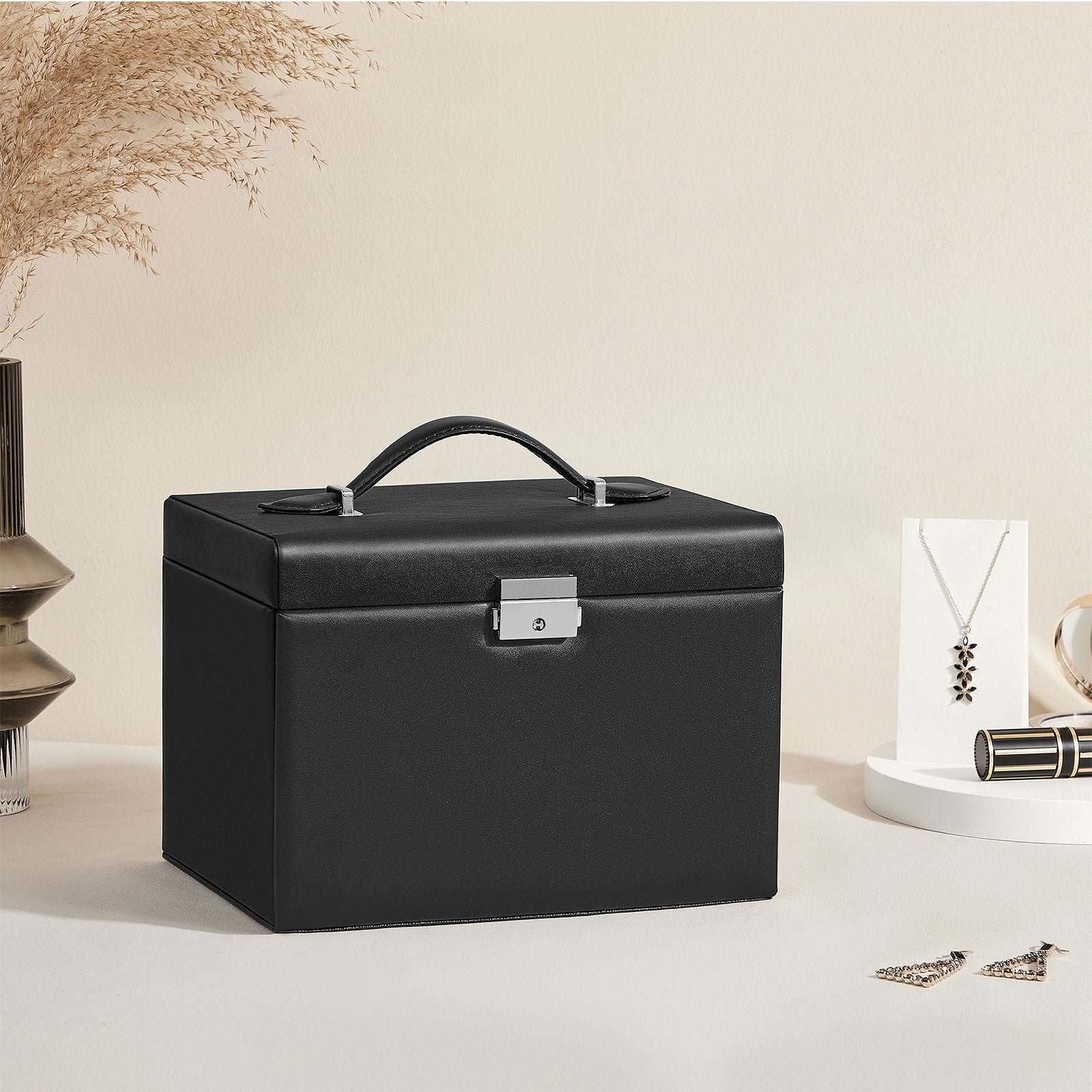 Joyero Grande Mujer Organizador Xxl Caja Organizadora De Joyas, Cajas De Joyería Grandes Para Joyero Niña Grande Joyero Grande Mujer Organizador Xxl Caja Organizadora De Joyas, Cajas De Joyería Grandes Para Joyero Niña Grande