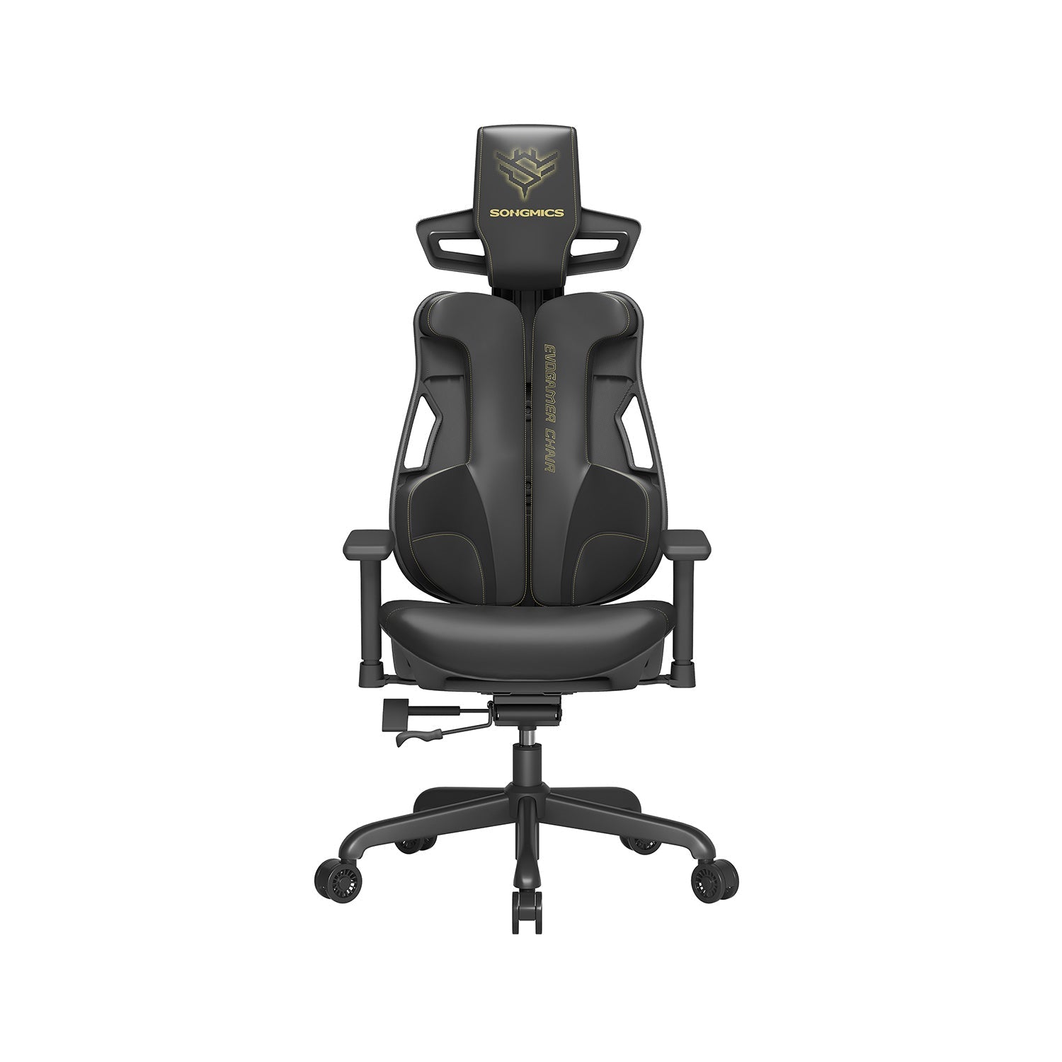 Silla Gamer, Silla Ergonomica, Silla Escritorio, Altura Ajustable Reposacabezas, Negro Tinta, Songmics, 1