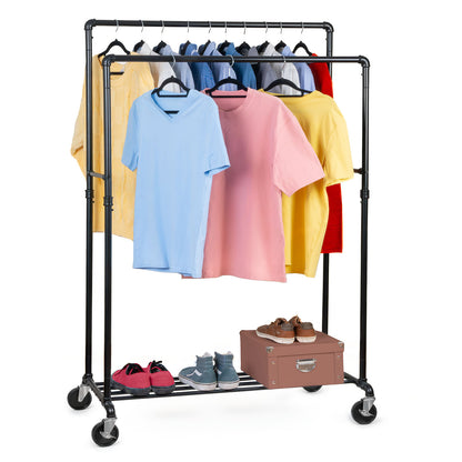 Tatkraft Pantera - Perchero, Burro de Ropa, Resistente, Hasta 110 kg, Perchero Burro, con ruedas