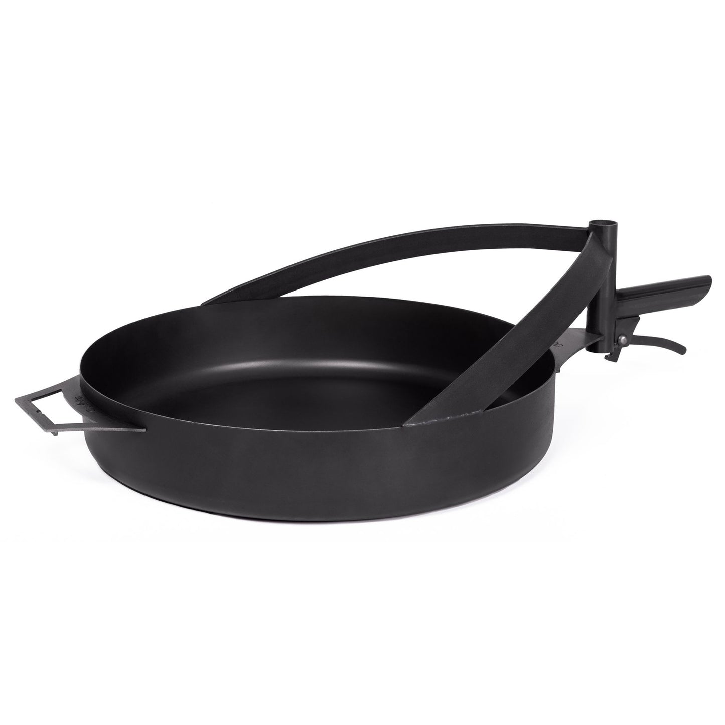 Sartén con asa para MONTANA X, acero natural, brasero | Diámetro 50 cm, Cook King