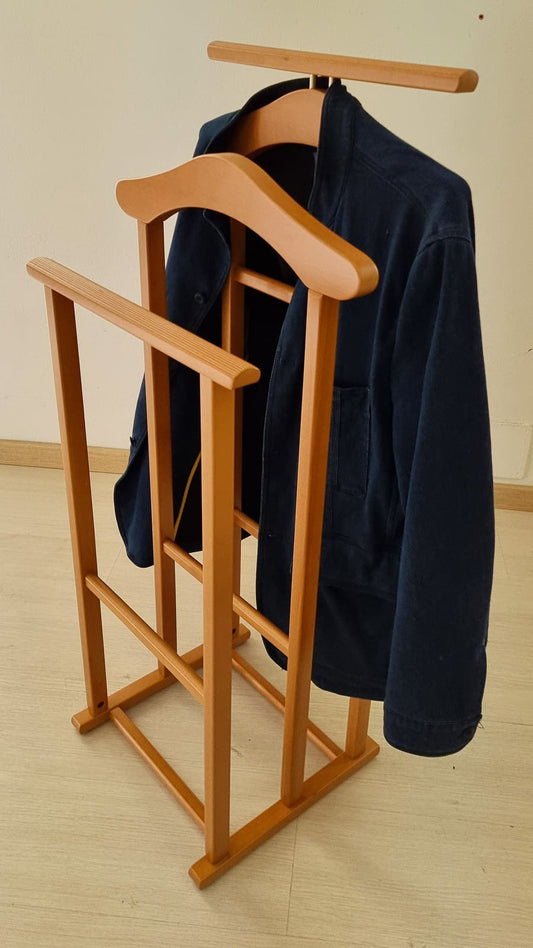 Galán de noche, Galán de Noche Moderno, Hecho de Haya, Perchero Pie para Trajes, de Hombre o Mujer, ARIT MAXI, 11