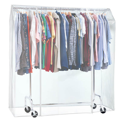 Funda para Burro de Ropa, Transparente, 155×60×160 cm, 2 cremalleras, impermeable, protección contra el polvo y los rayos UV, Tatkraft Schild, 1