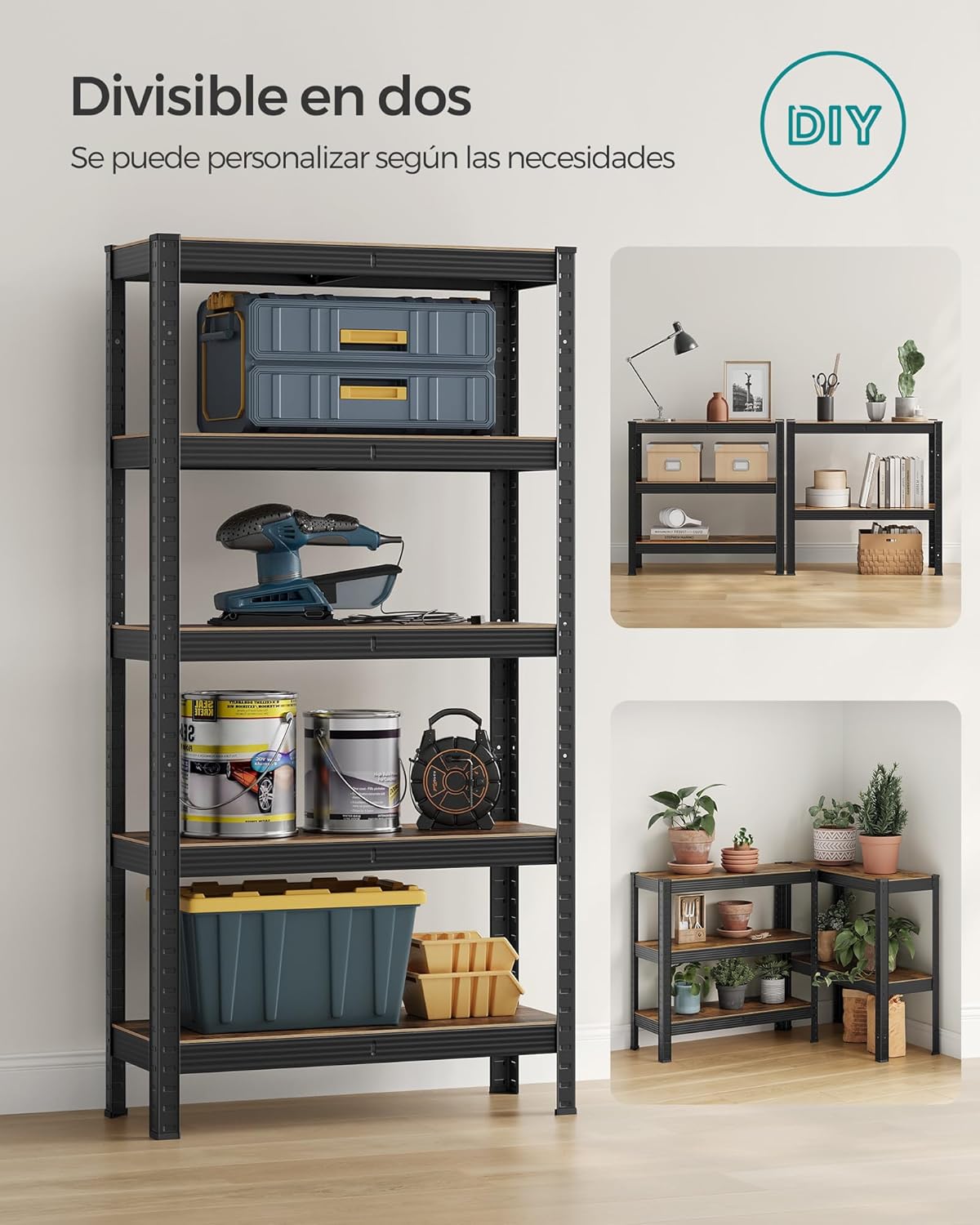 Estantería Industrial Songmics, soportar hasta 650 kg