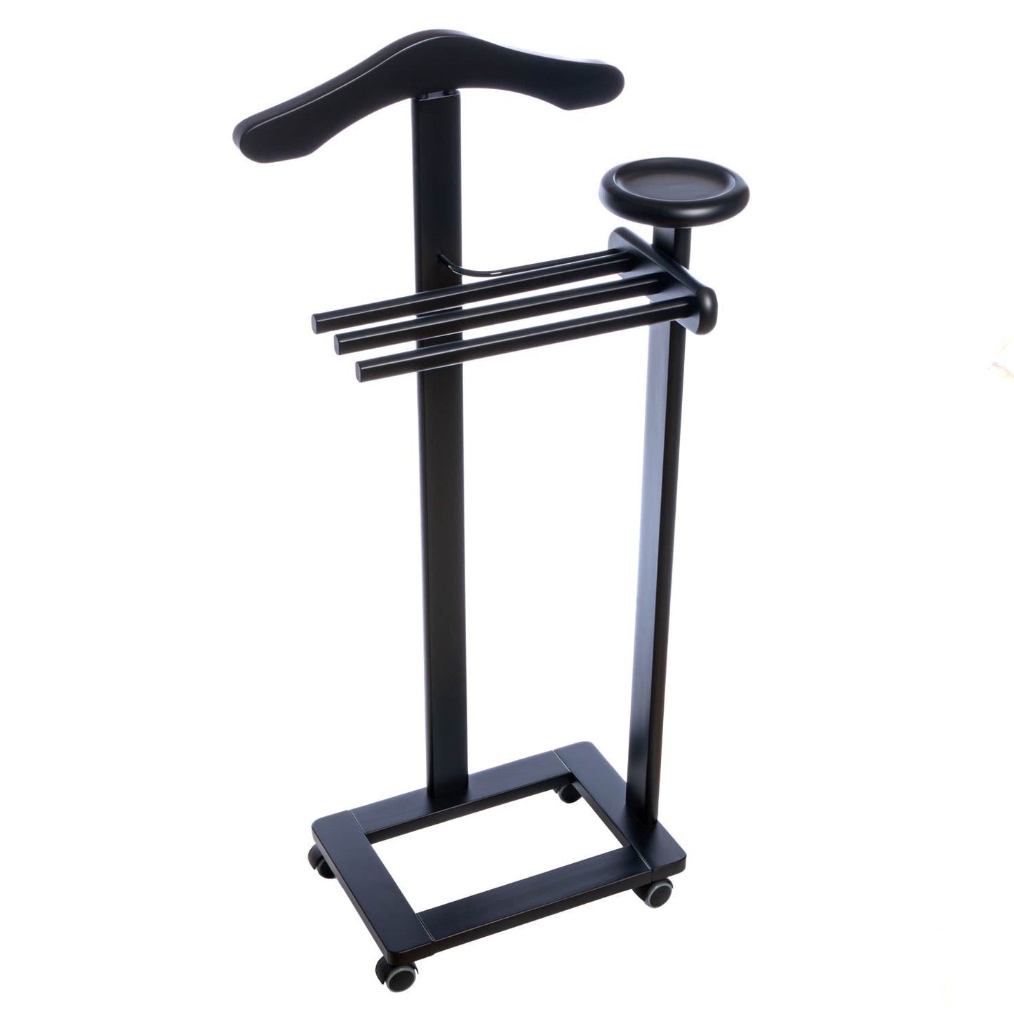 Galán de Noche, Galan de noche mueble, Galán de noche para dormitorio Antiguo, Madera, Negro, Tatkraft Baron, 23
