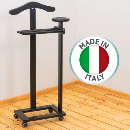Galán de Noche, Galan de noche mueble, Galán de noche para dormitorio Antiguo, Madera, Negro, Tatkraft Baron, 3