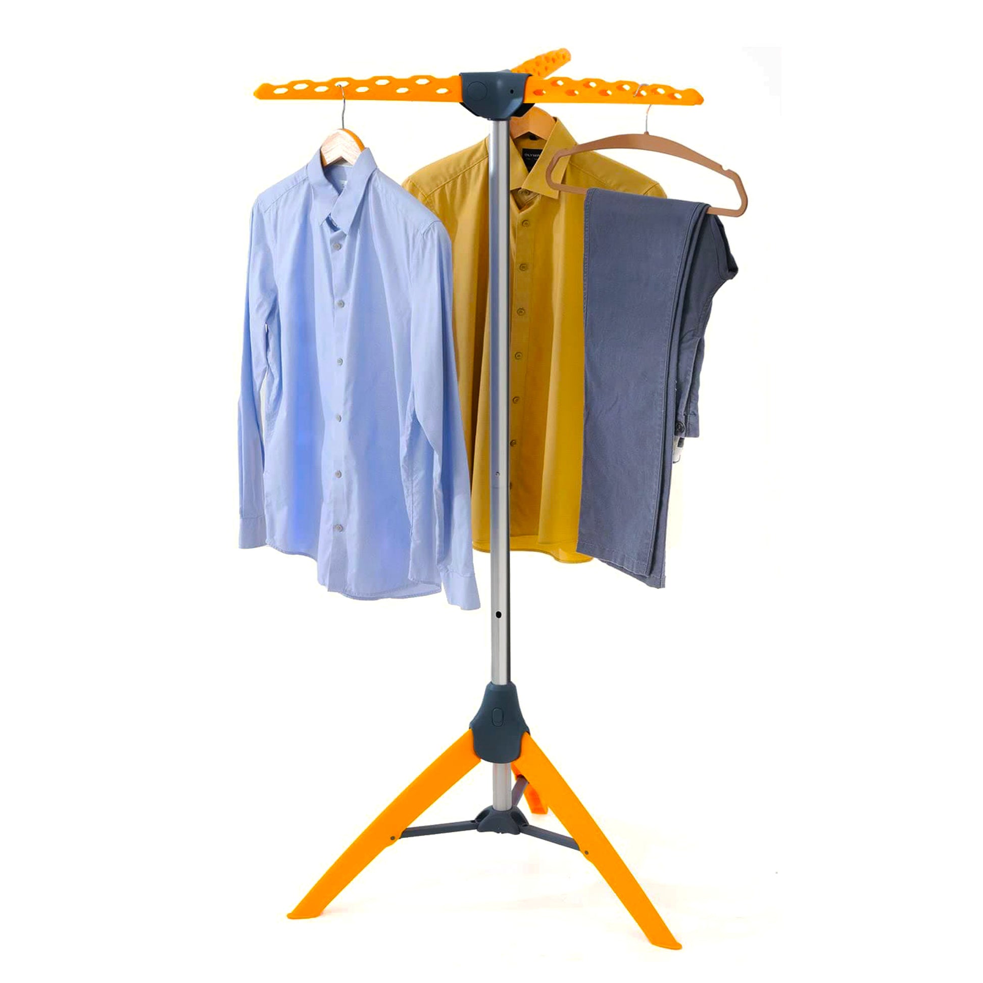 Tendedero Plegable, Perchero, Tendedero Robusto con 3 Brazos para 42 Perchas de Ropa, Ahorrar Espacio, Tatkraft Palm, 1