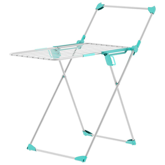 Tendedero Plegable, Tendedero para Interior, Resistente y Plegable y con Barra para Ropa, con Ruedas, Colombo Olympo, 1
