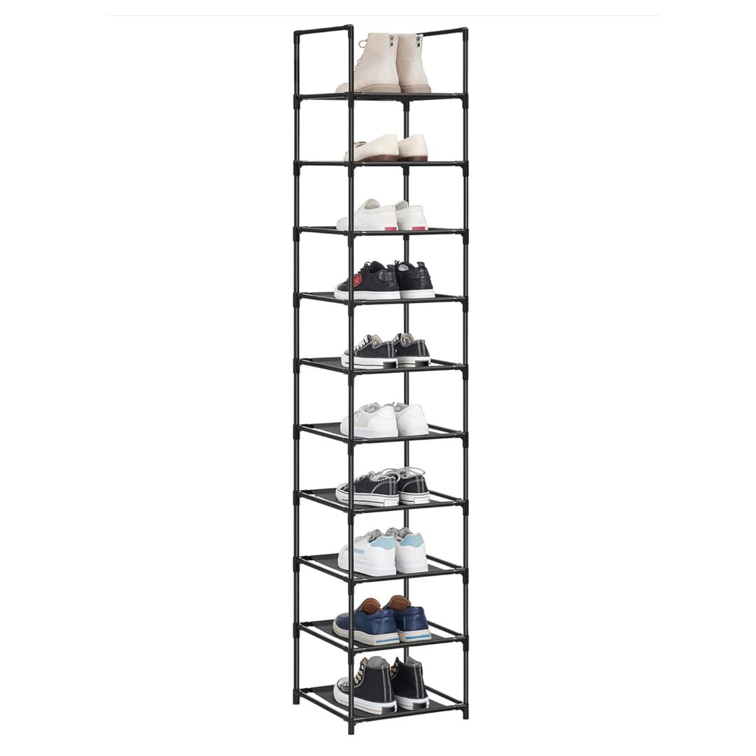 Zapatero, Zapatero Alto y Estrecho, Organizador Zapatos, Zapateros de 10 Niveles, Marco de Metal, SONGMICS, 1