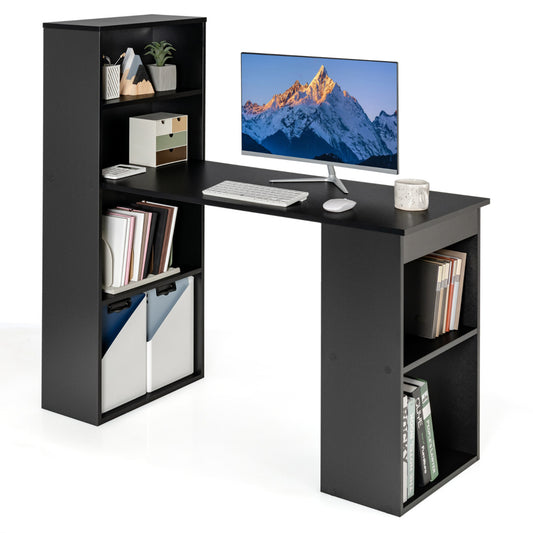 Mesa Estudio, Mesa Escritorio, Escritorio Ordenador, Mesa de Oficina, Negro, Costway, 1