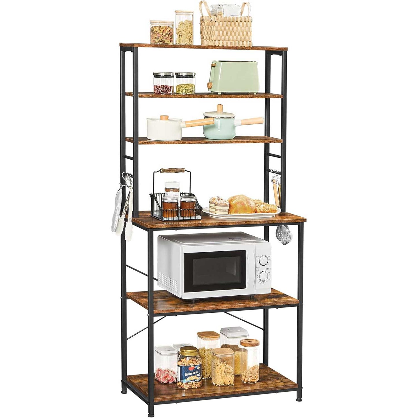 estanteria para cocina, estanteria cocina, soporte microondas, estanteria de cocina, muebles auxiliares de cocina, Vasagle estanteria