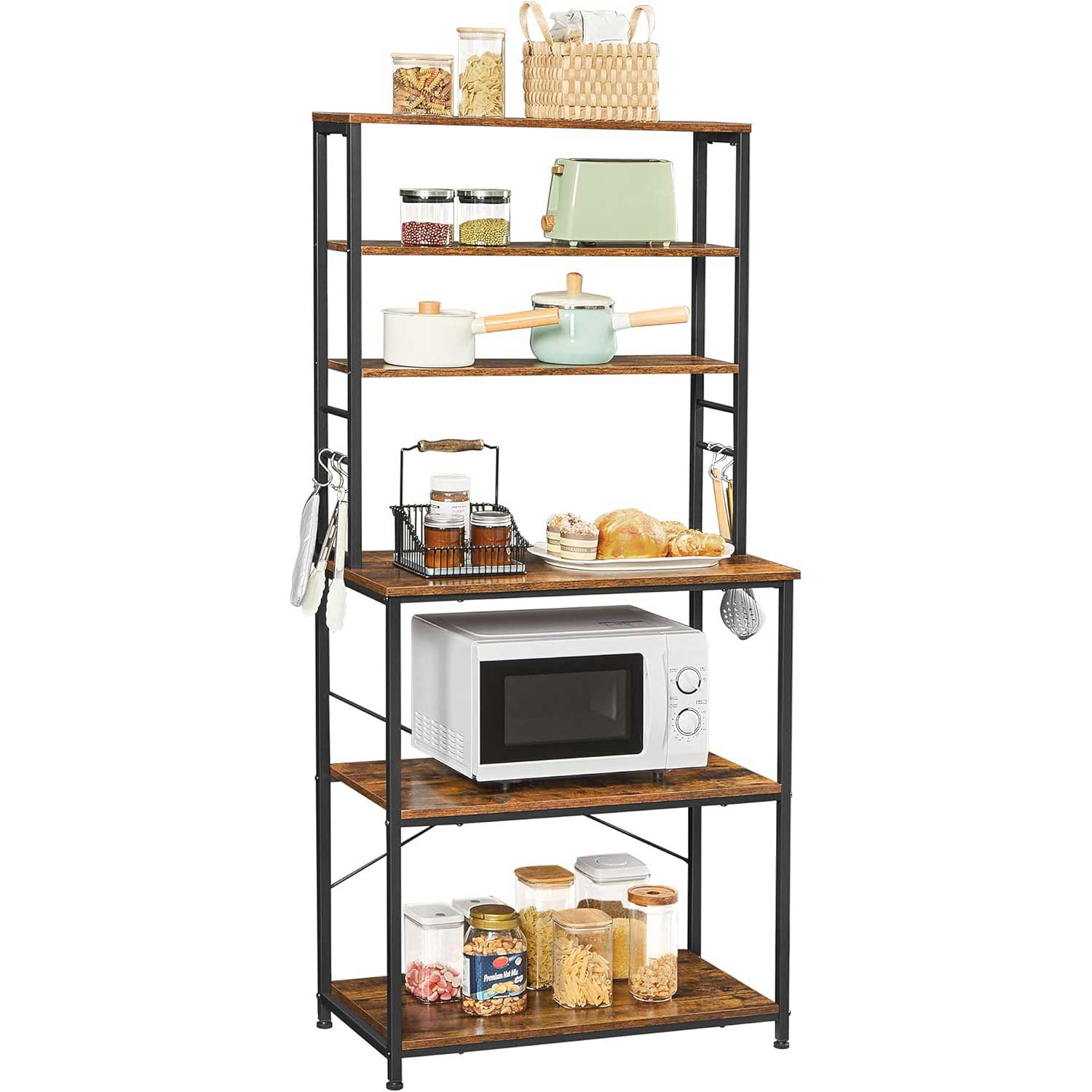estanteria para cocina, estanteria cocina, soporte microondas, estanteria de cocina, muebles auxiliares de cocina, Vasagle estanteria