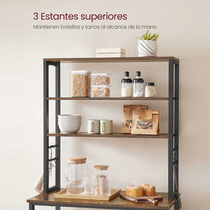 estanteria para cocina, estanteria cocina, soporte microondas, estanteria de cocina, muebles auxiliares de cocina, Vasagle estanteria, 1