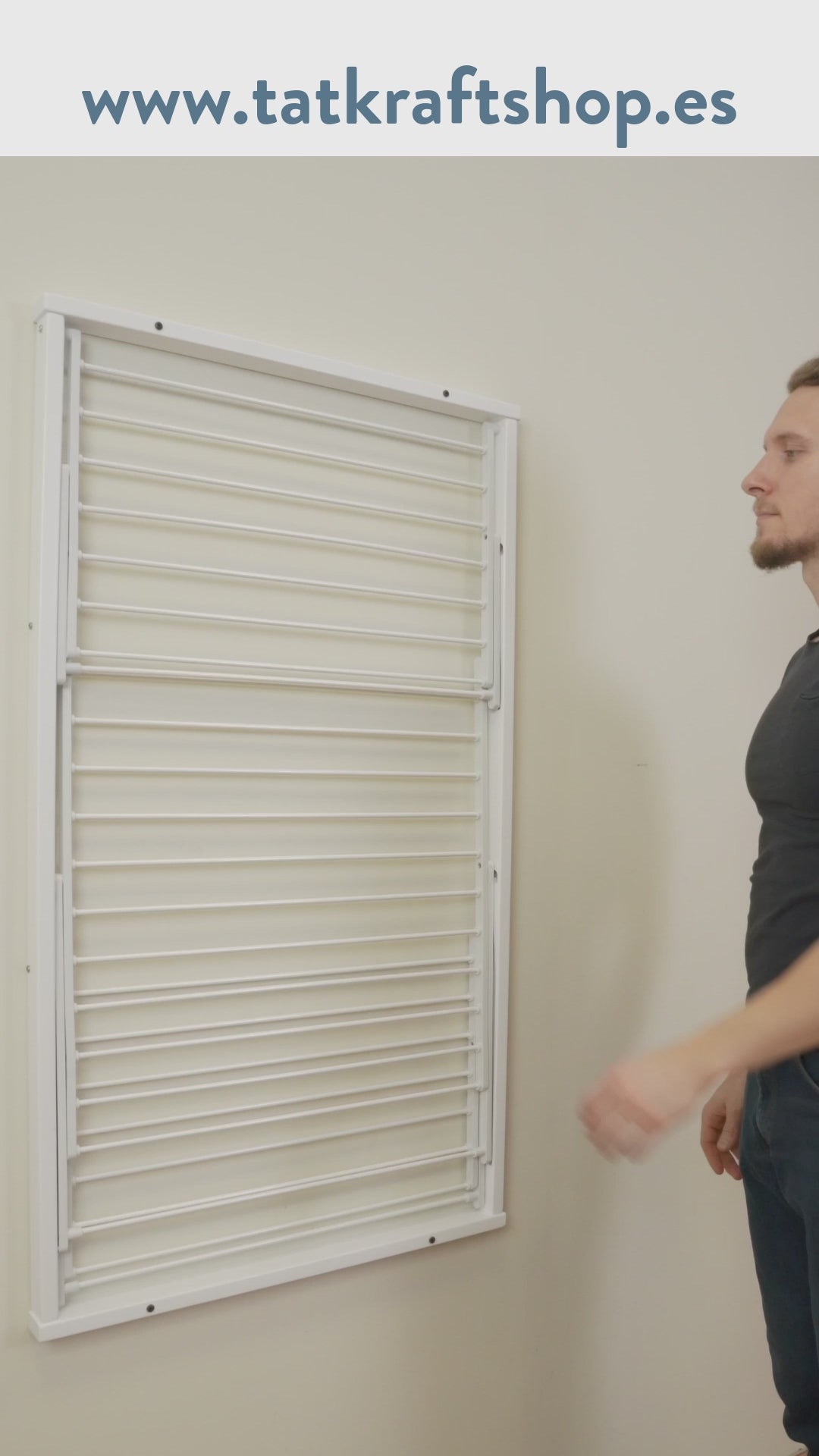 Tendedero Plegable, Tendedero Plegable Pared, Endedero Plegable de Pared, Tendedero Plegable Madera, video