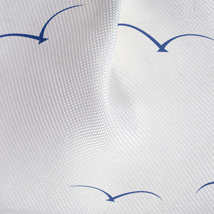 Tatkraft Seagulls Cortina de Ducha de Poliéster Impermeable, 180 x 180 cm, con 12 Anillos