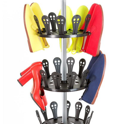Tatkraft Jo Zapatero Giratorio Extensible con Capacidad para 48 Pares, Ajustable